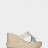 Calcado PAULA | Chinelo Dourado De Cunha Alta Para Mulher Paula 01