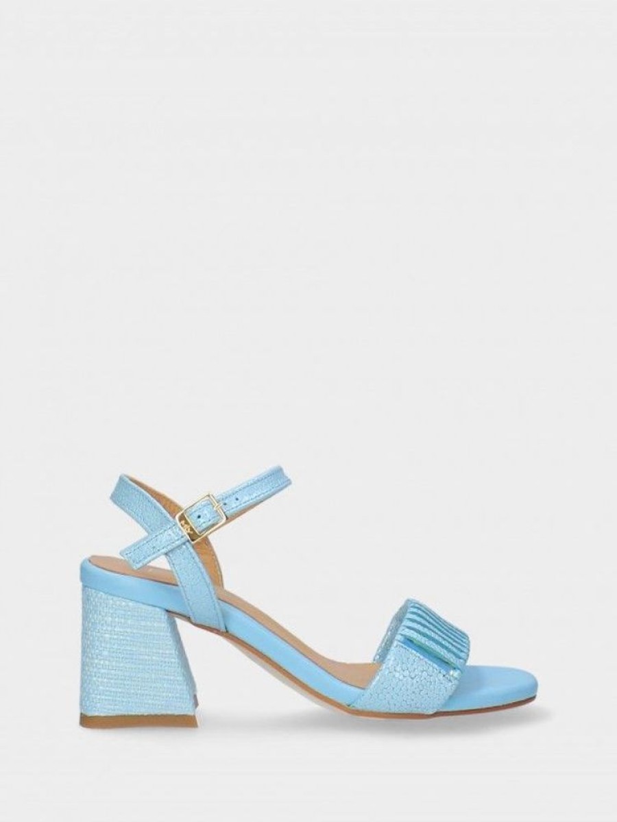 Calcado CLAUDIA | Sandalias Turquesa De Salto Medio Claudia 20