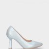 Calcado LUISA | Sapato Stiletto Prateado Salto Alto Luisa 01