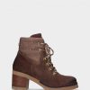 Calcado TATIANA | Botim Taupe Salto Medio Tatiana 01