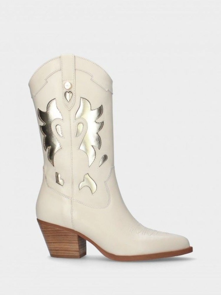 Calcado SALOME | Bota Texana Bege Salome 05