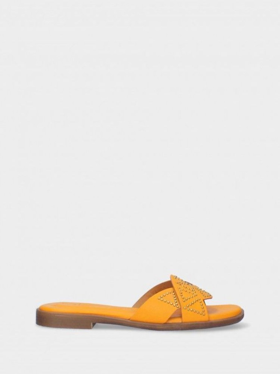 Calcado LUCA | Chinelo Salto Raso Laranja Para Mulher Luca 05