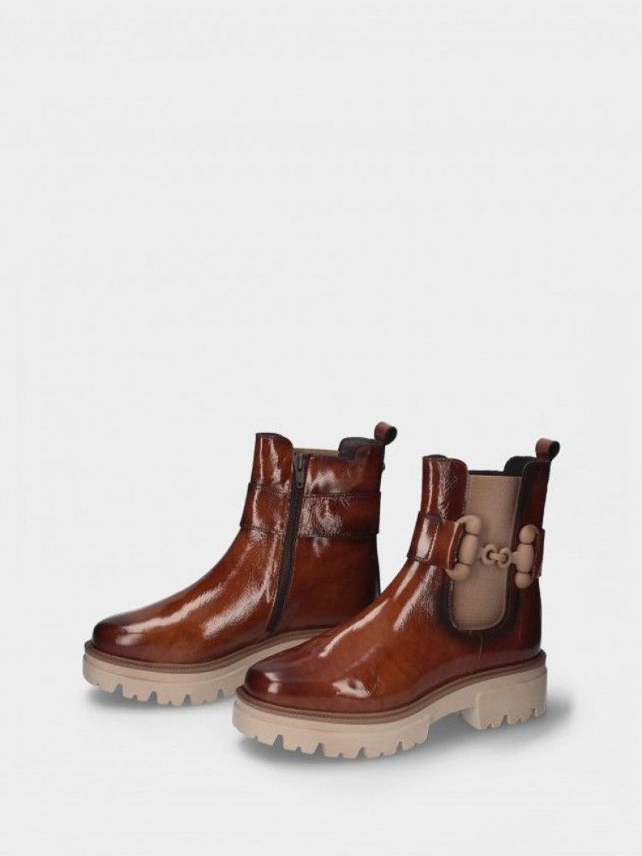 Calcado RAQUEL | Bota Chelsea Camel Raquel 24
