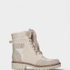 Calcado RAQUEL | Bota Bege Estilo Militar Feminina Raquel 06