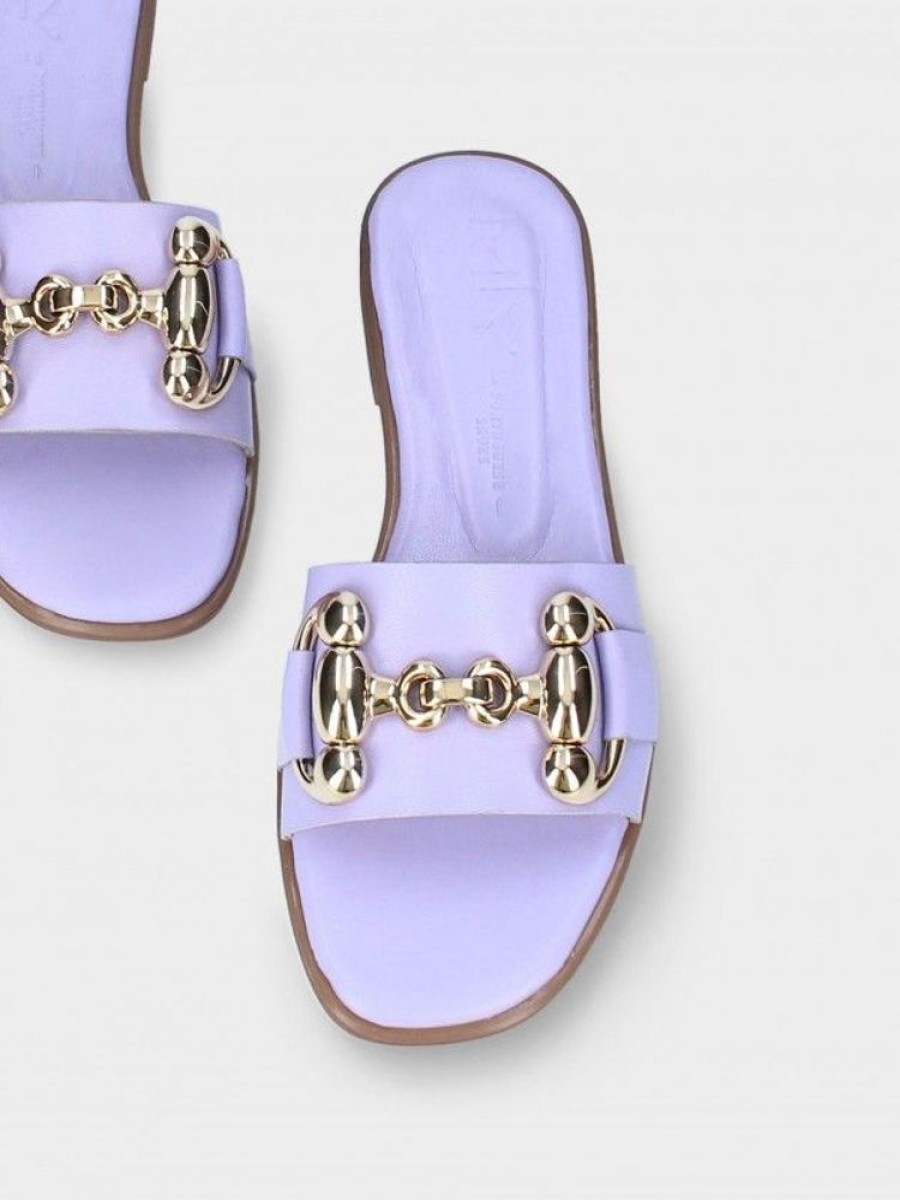 Calcado LUCA | Chinelo Lilas Raso Para Mulher Luca 09