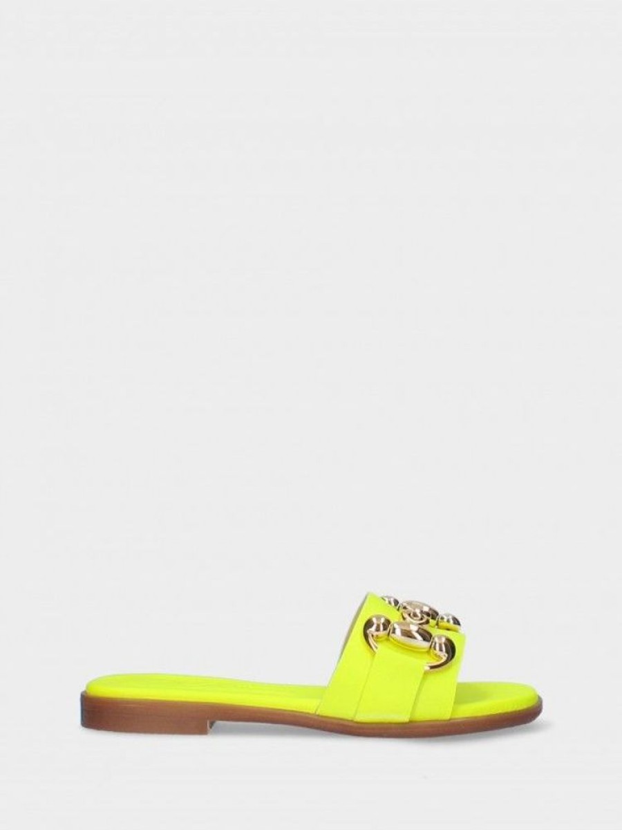 Calcado LUCA | Chinelo Neon Amarelo Salto Raso Luca 10