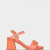 Calcado CLAUDIA | Sandalias Laranja De Salto Medio Claudia 20